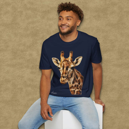 Giraffe Unisex Cotton T-Shirt - HD Printing