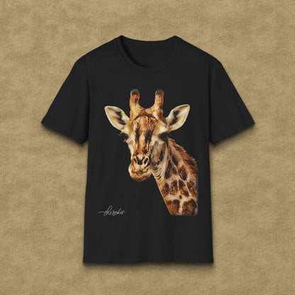 Giraffe Unisex Cotton T-Shirt - HD Printing