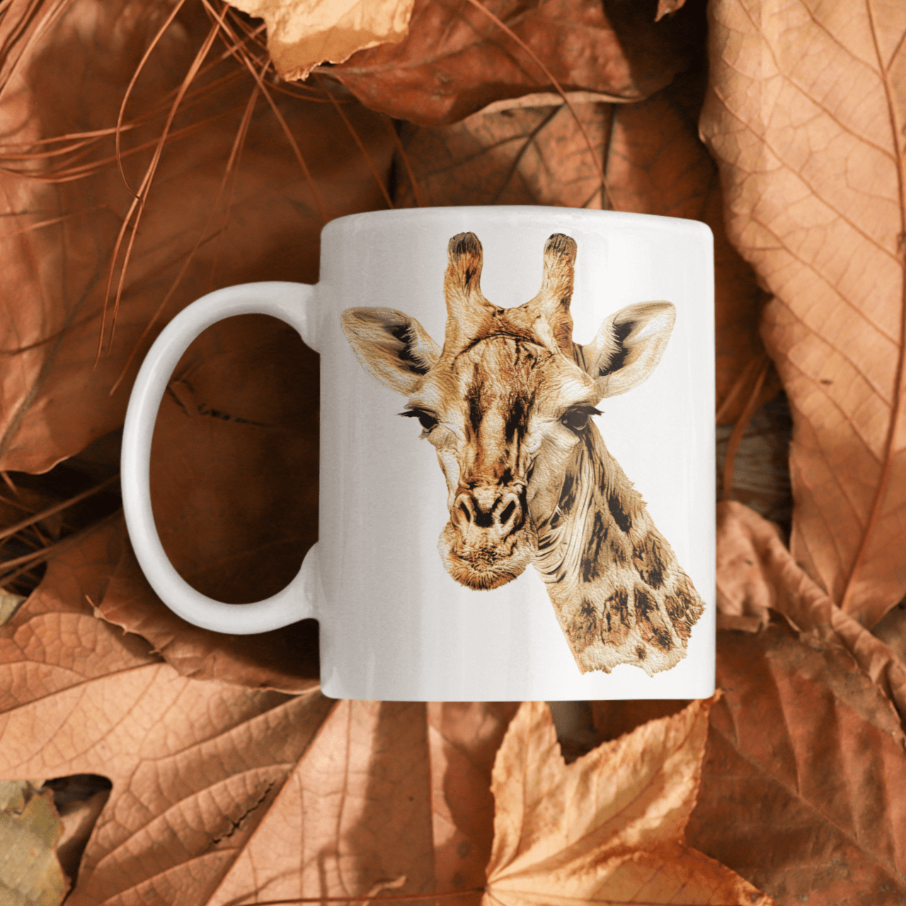 Giraffe White Ceramic 11oz Mug - HD Printing