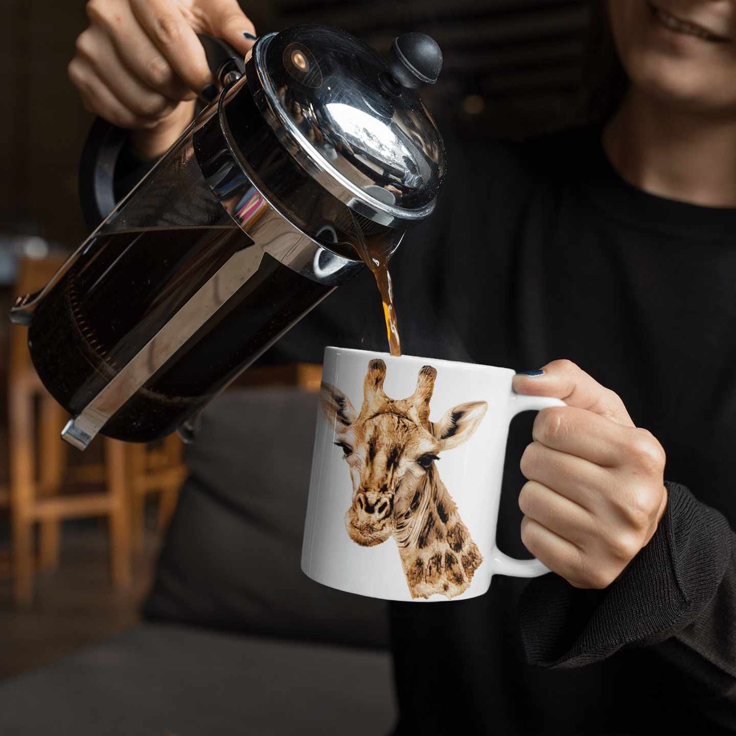 Giraffe White Ceramic 11oz Mug - HD Printing