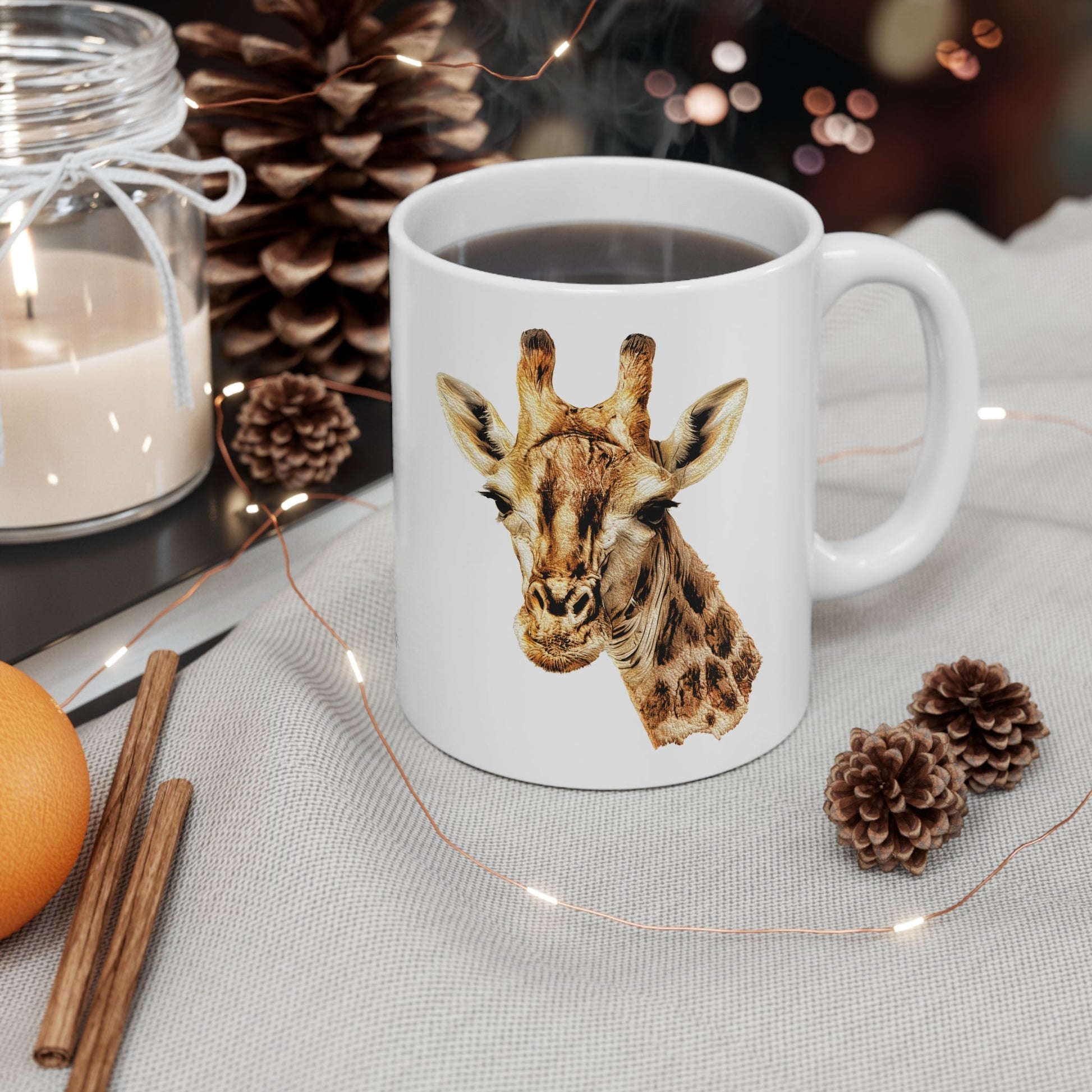 Giraffe White Ceramic 11oz Mug - HD Printing