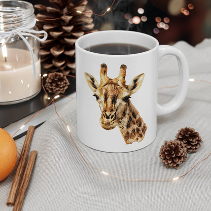 Giraffe White Ceramic 11oz Mug - HD Printing