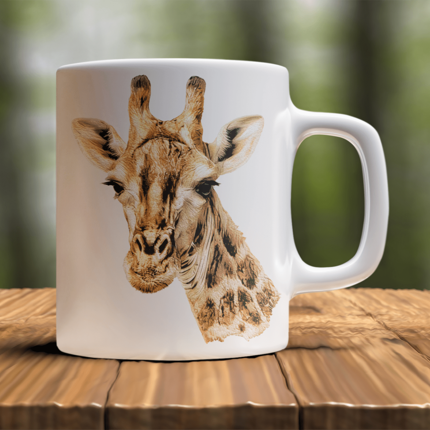 Giraffe White Ceramic 11oz Mug - HD Printing