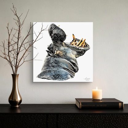 Hippo Fine Art Giclée Matte Poster - HD Printing