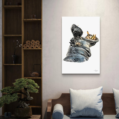 Hippo Fine Art Giclée Matte Poster - HD Printing