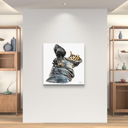 Hippo Fine Art Giclée Matte Poster - HD Printing