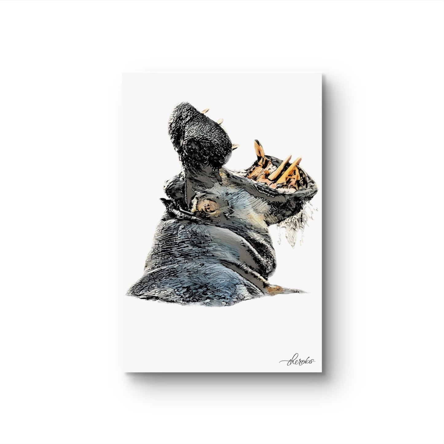 Hippo Fine Art Poster - HD Printing