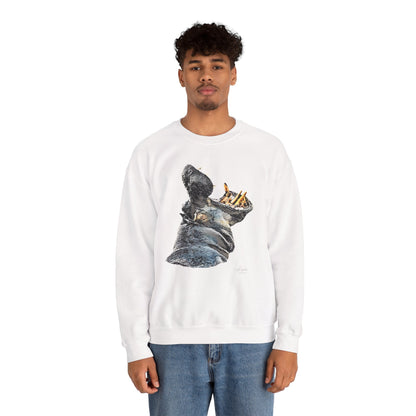 Hippo Heavy Unisex Sweatshirt - HD Printing