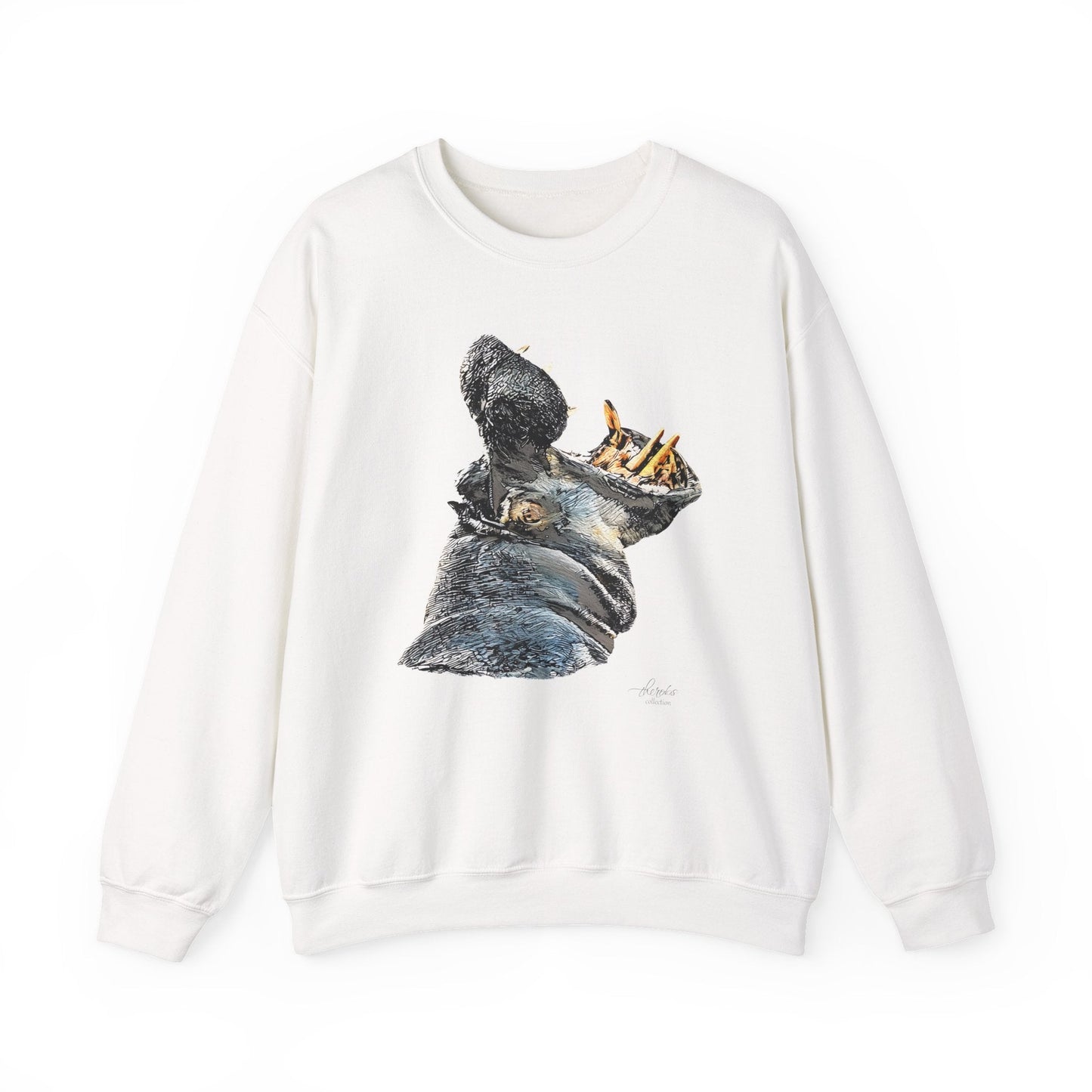 Hippo Heavy Unisex Sweatshirt - HD Printing