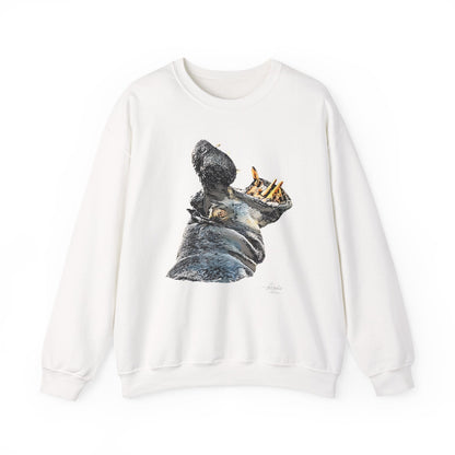 Hippo Heavy Unisex Sweatshirt - HD Printing