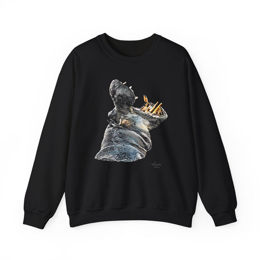 Hippo Heavy Unisex Sweatshirt - HD Printing