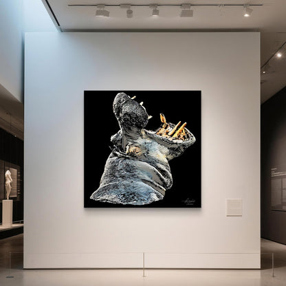 Hippo Indoor & Outdoor HD Silk Poster - HD Printing