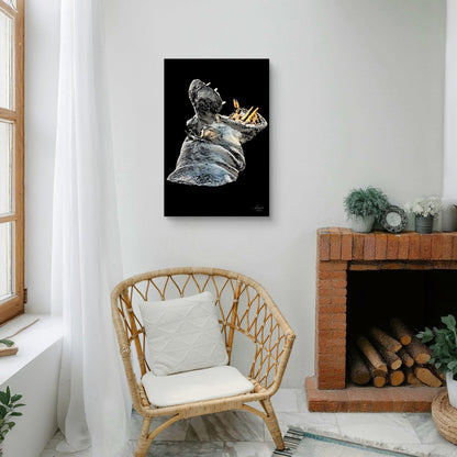 Hippo Indoor & Outdoor HD Silk Poster - HD Printing