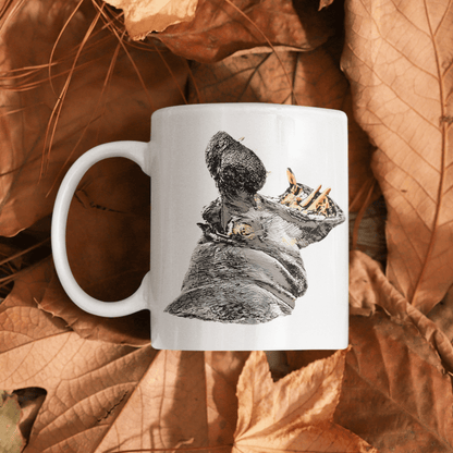 Hippo White Ceramic 11oz Mug - HD Printing