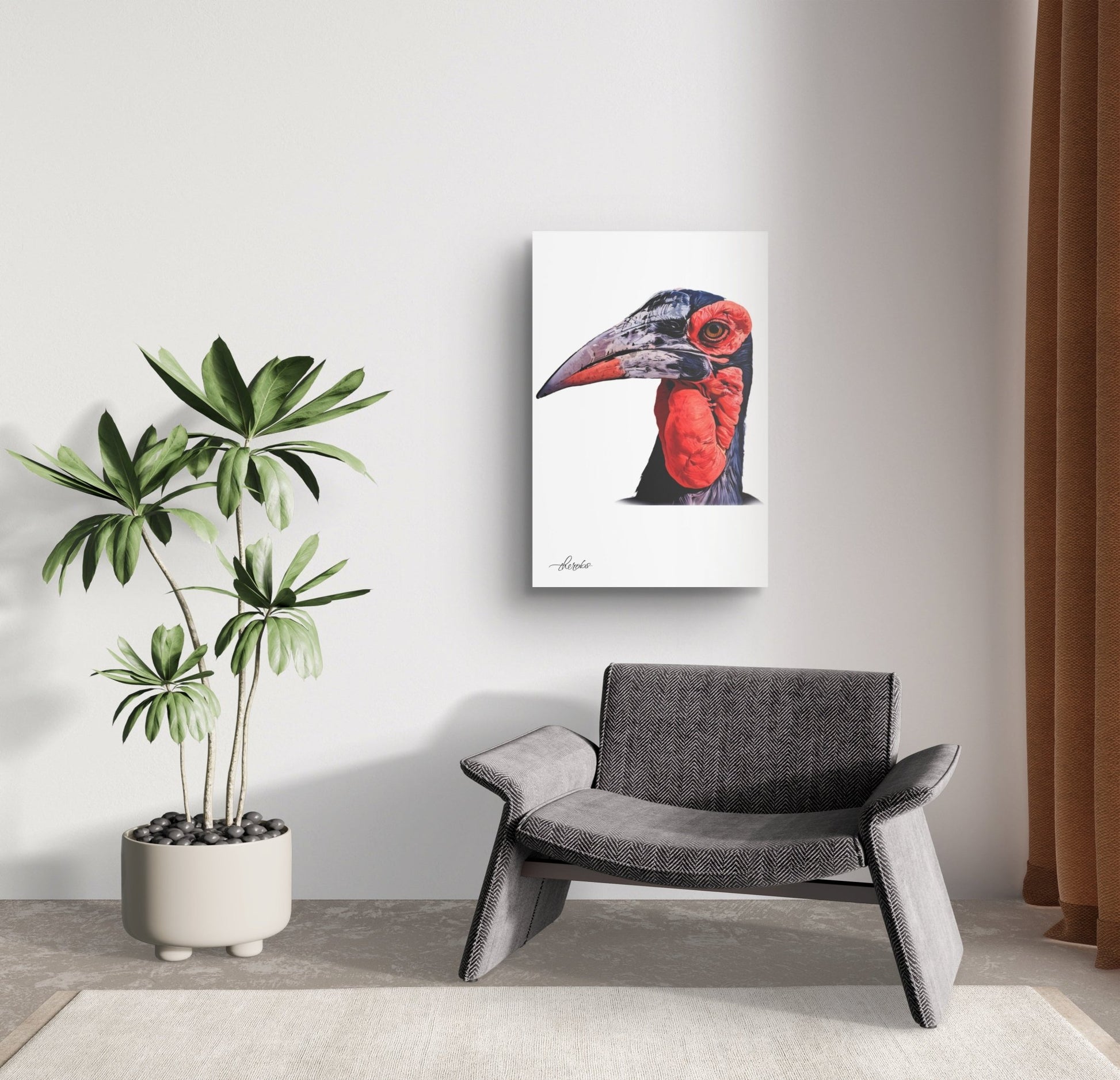 Hornbill Canvas Print - HD Printing