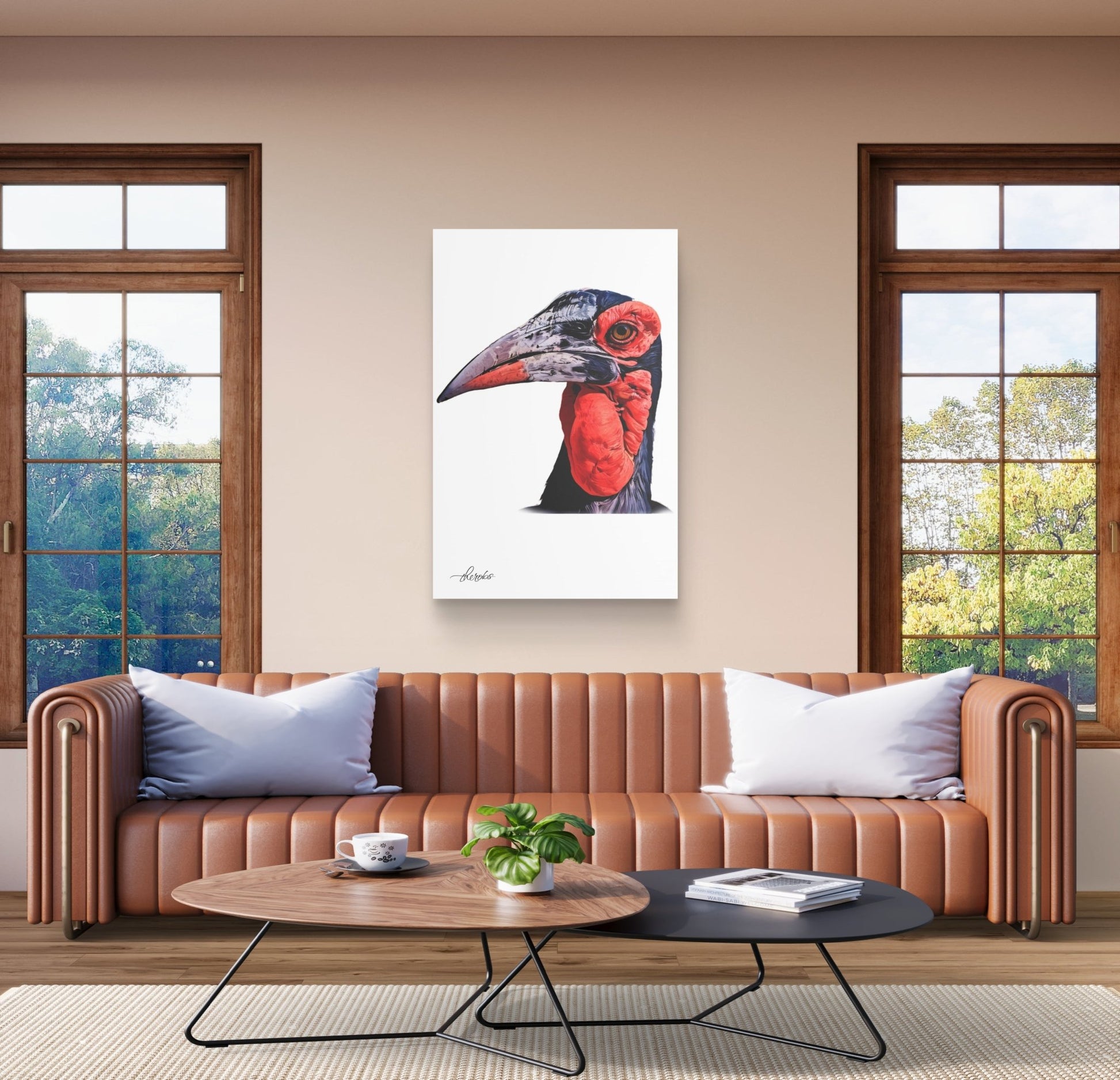 Hornbill Canvas Print - HD Printing