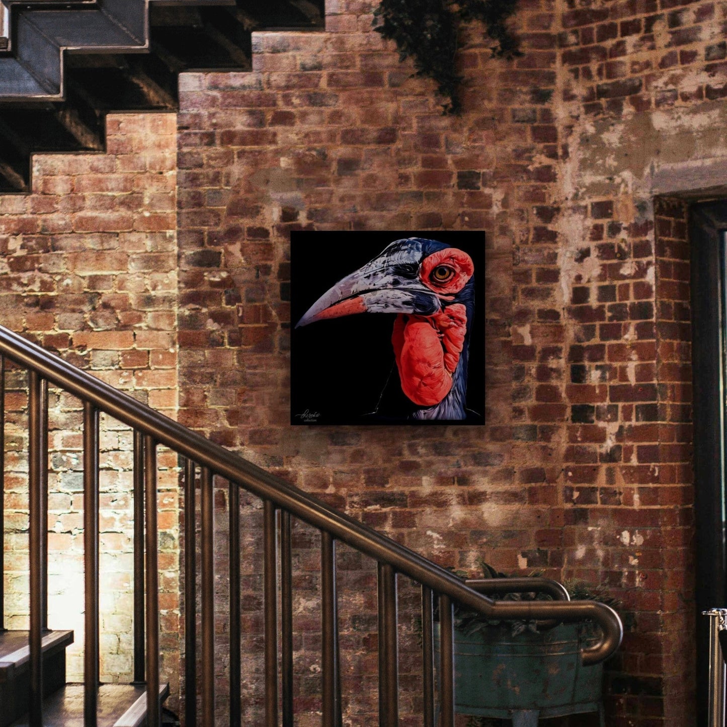 Hornbill Fine Art Giclée Matte Black Poster - HD Printing