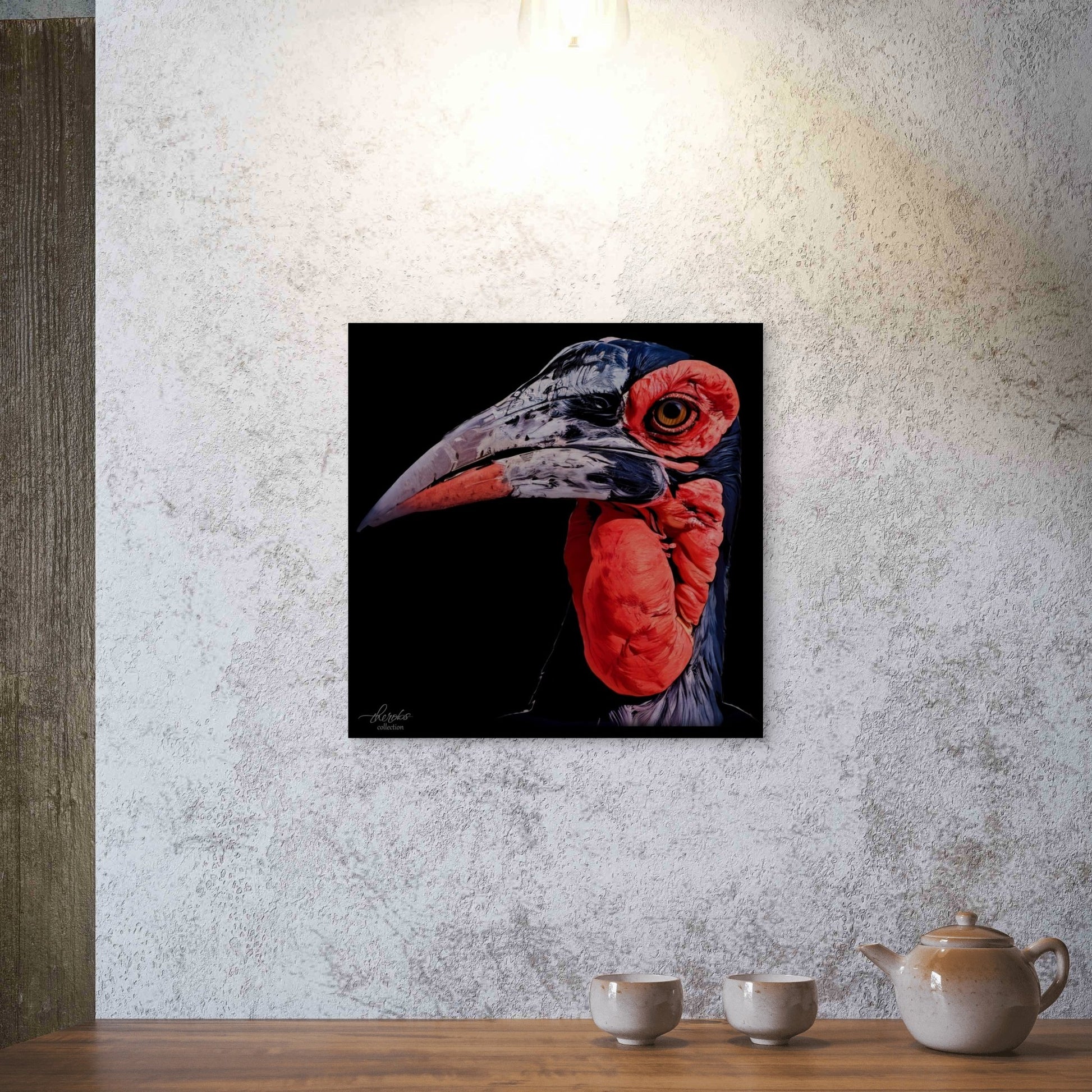 Hornbill Fine Art Giclée Matte Black Poster - HD Printing