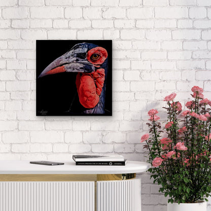 Hornbill Indoor & Outdoor HD Black Silk Poster - HD Printing