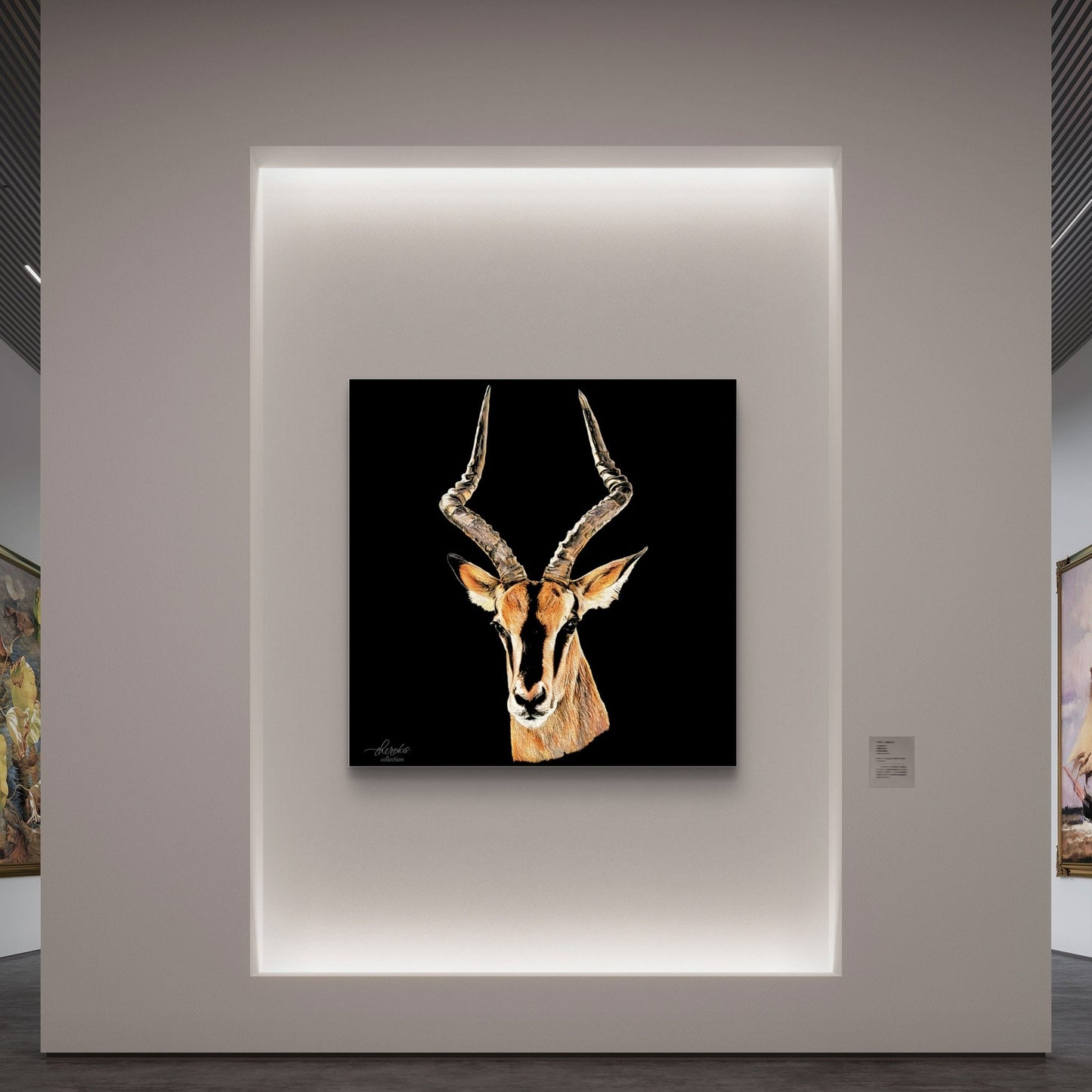 Impala Fine Art Giclée Matte Black Poster - HD Printing