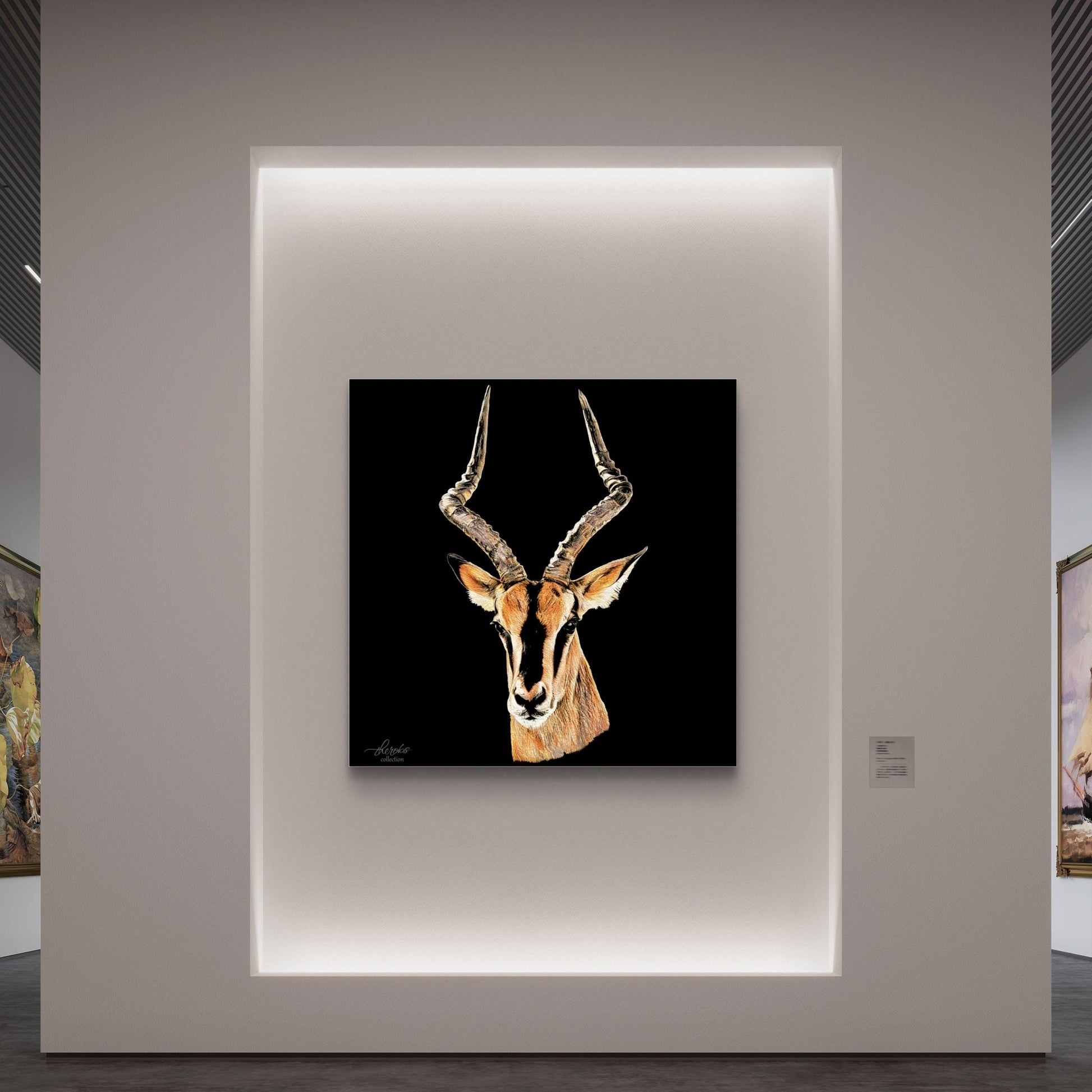 Impala Fine Art Giclée Matte Black Poster - HD Printing