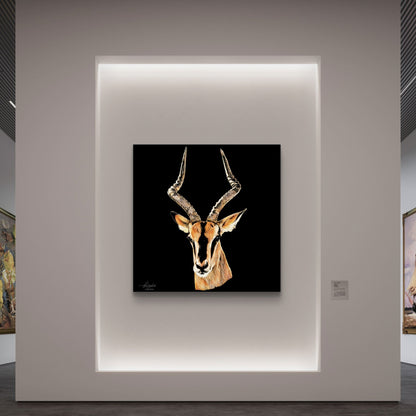 Impala Fine Art Giclée Matte Black Poster - HD Printing