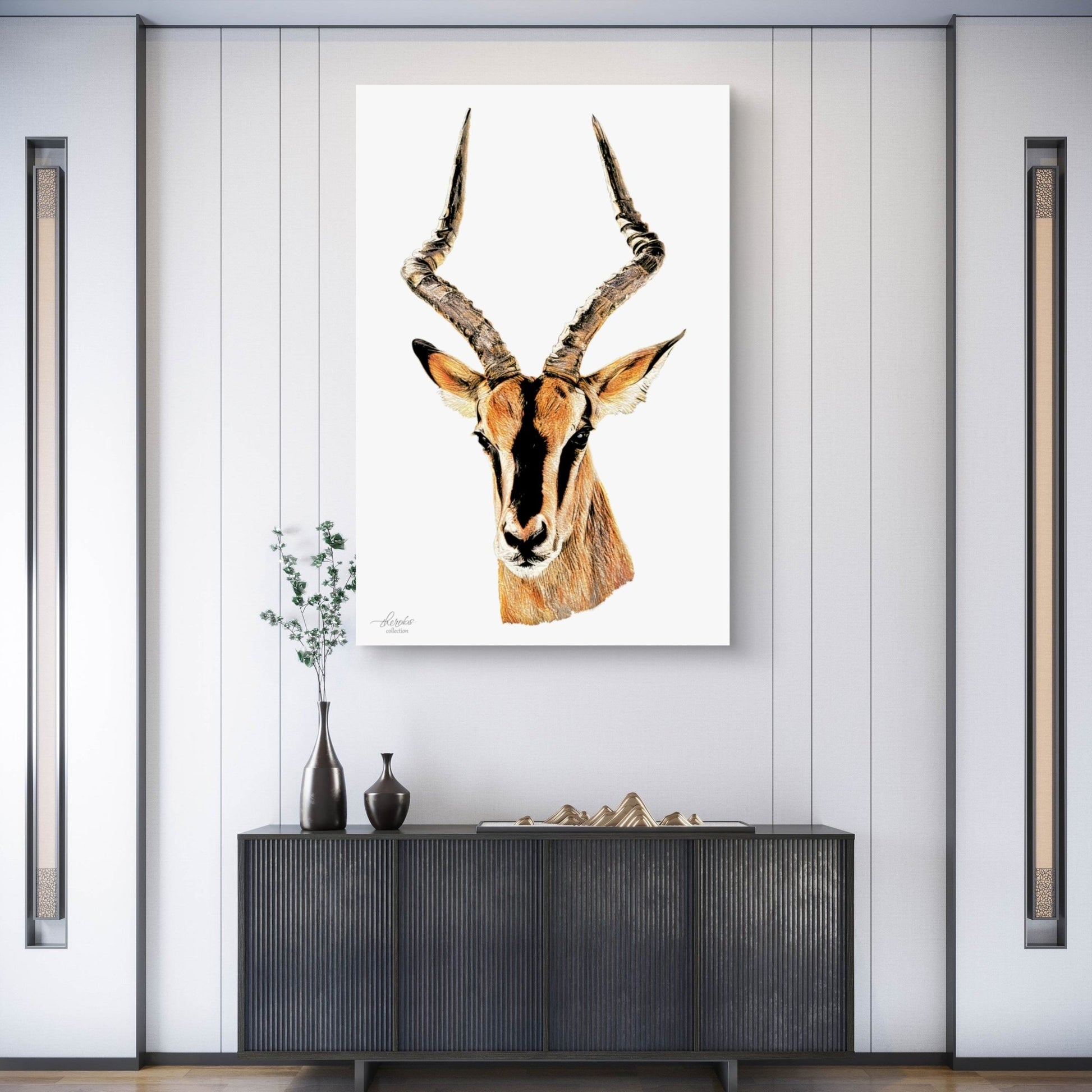 Impala Satin Stretched Canvas Print - HD Printing