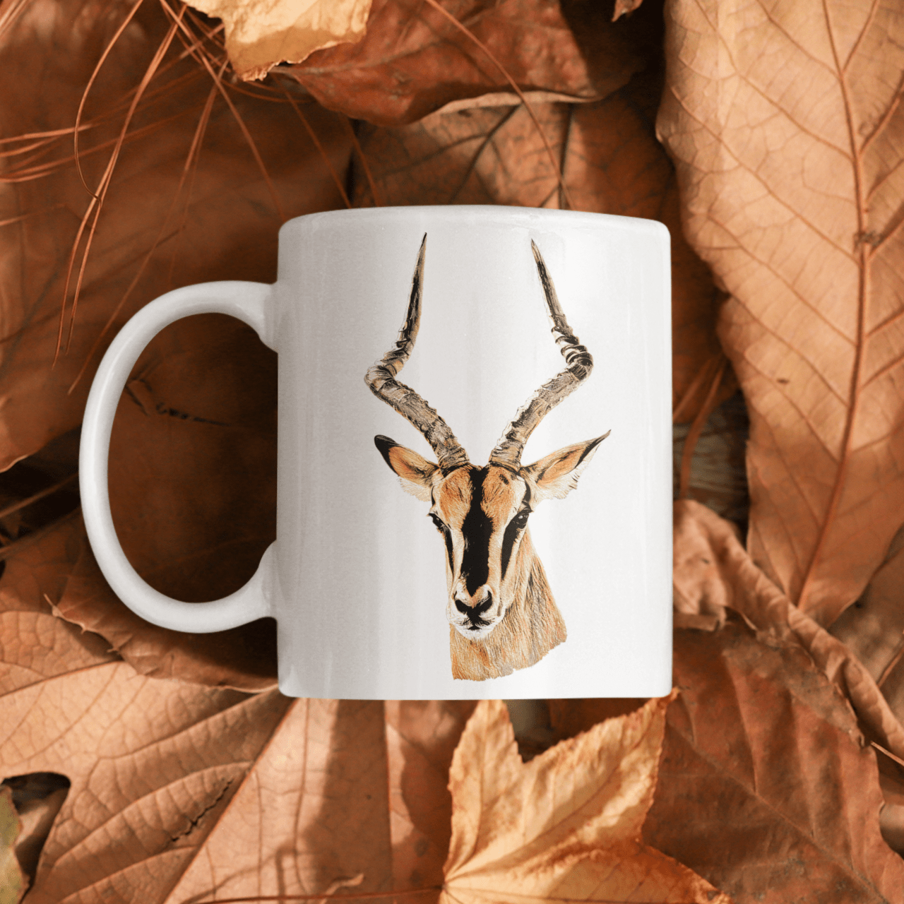 Impala White Ceramic 11oz Mug - HD Printing