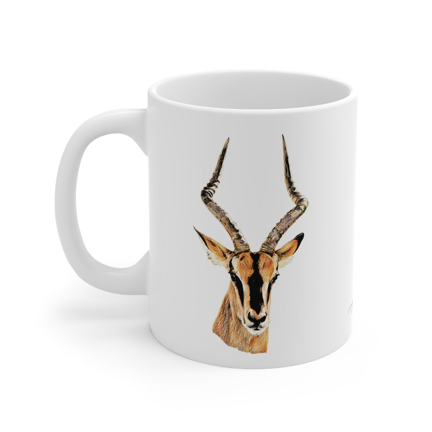 Impala White Ceramic 11oz Mug - HD Printing