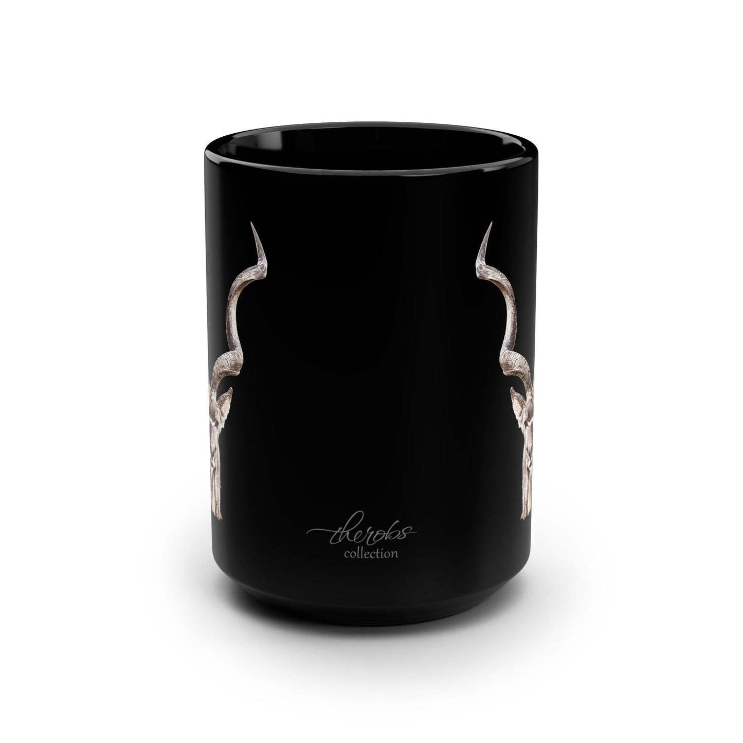 Kudu 15oz Large Black Ceramic Mug - HD Printing