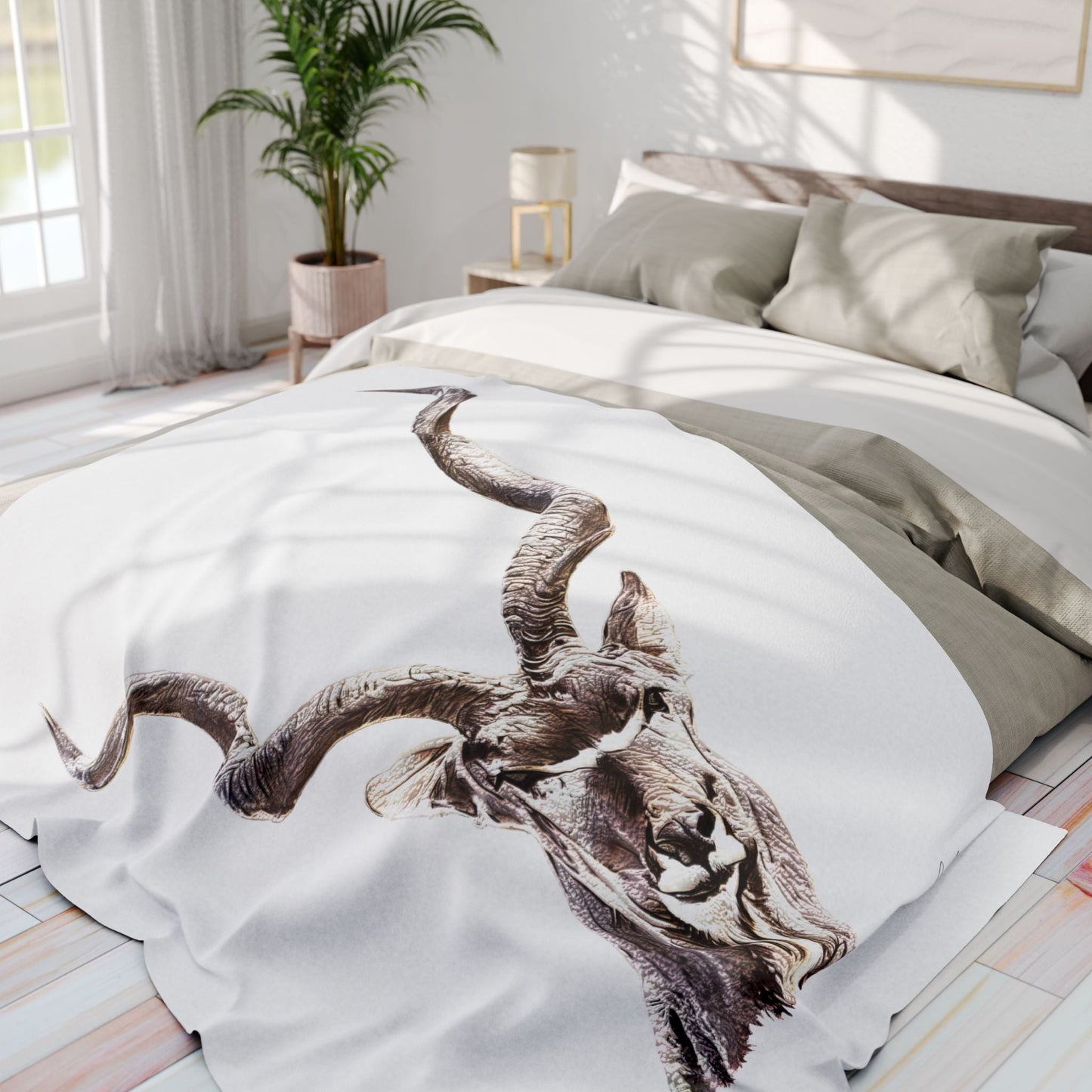 Kudu Cosy Arctic Fleece Blanket - HD Printing
