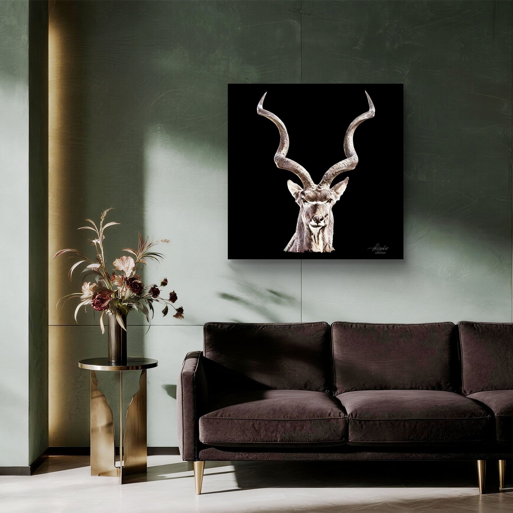 Kudu Fine Art Giclée Matte Black Poster - HD Printing