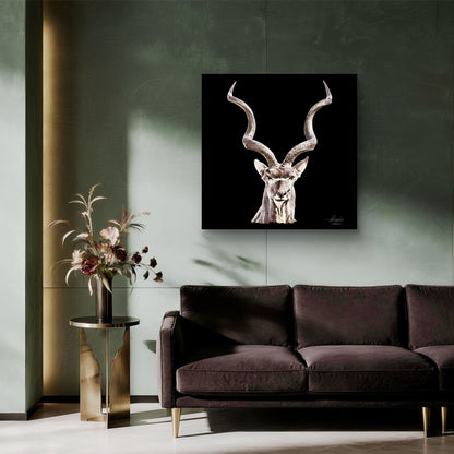 Kudu Fine Art Giclée Matte Black Poster - HD Printing