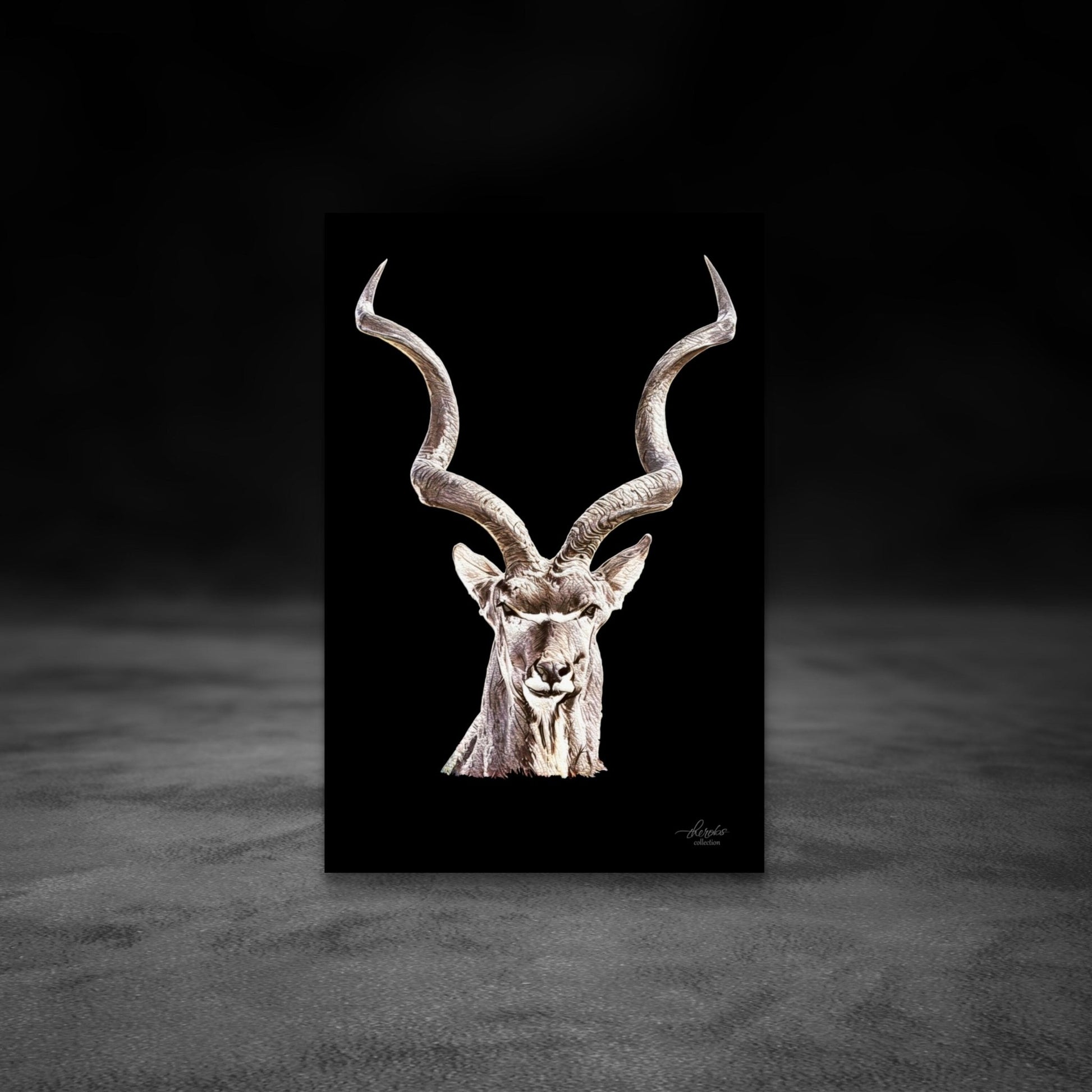 Kudu Fine Art Giclée Matte Black Poster - HD Printing