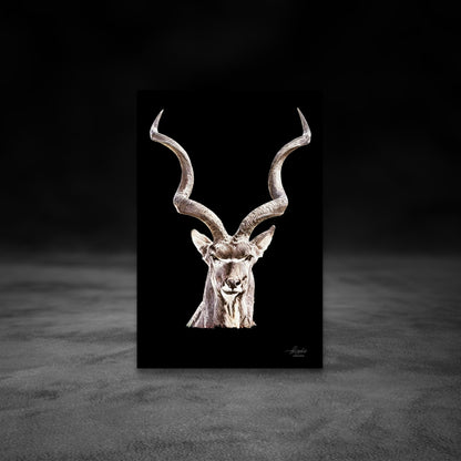Kudu Fine Art Giclée Matte Black Poster - HD Printing