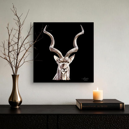 Kudu Fine Art Giclée Matte Black Poster - HD Printing