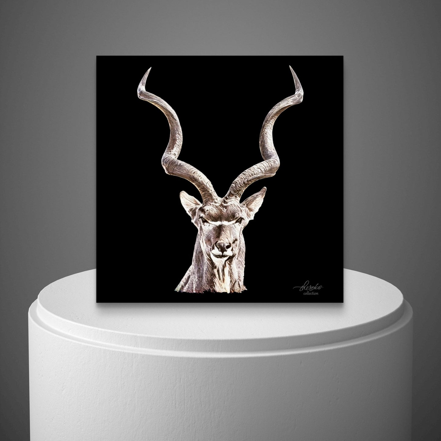 Kudu Fine Art Giclée Matte Black Poster - HD Printing