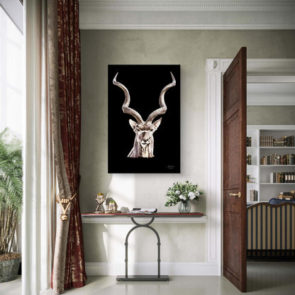 Kudu Fine Art Giclée Matte Black Poster - HD Printing
