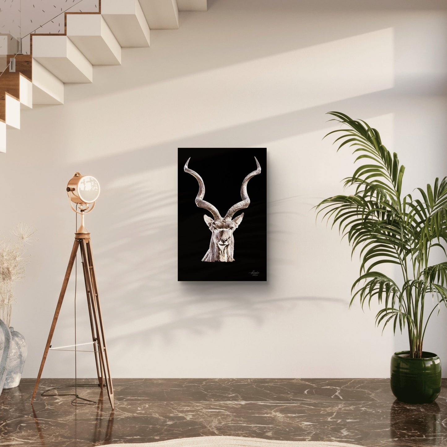 Kudu Fine Art Giclée Matte Black Poster - HD Printing