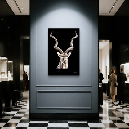 Kudu Fine Art Giclée Matte Black Poster - HD Printing