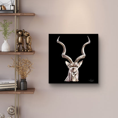 Kudu Fine Art Giclée Matte Black Poster - HD Printing