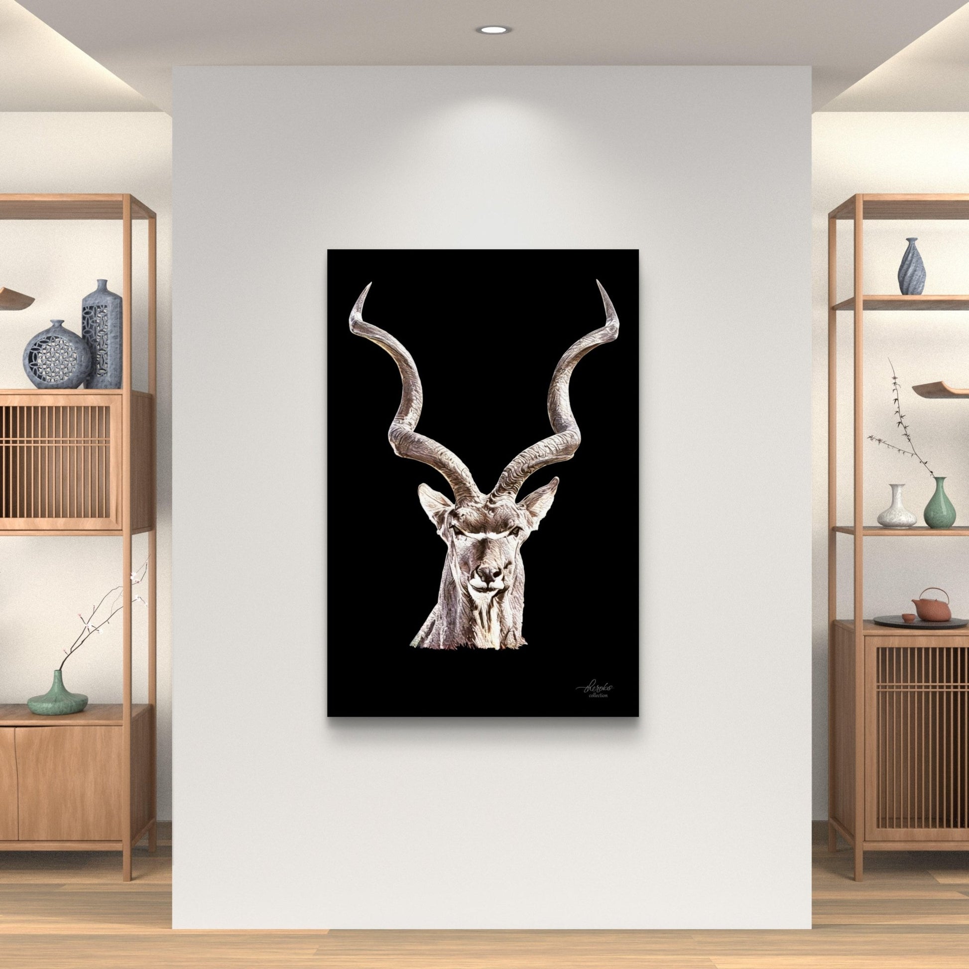 Kudu Fine Art Giclée Matte Black Poster - HD Printing