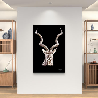 Kudu Fine Art Giclée Matte Black Poster - HD Printing