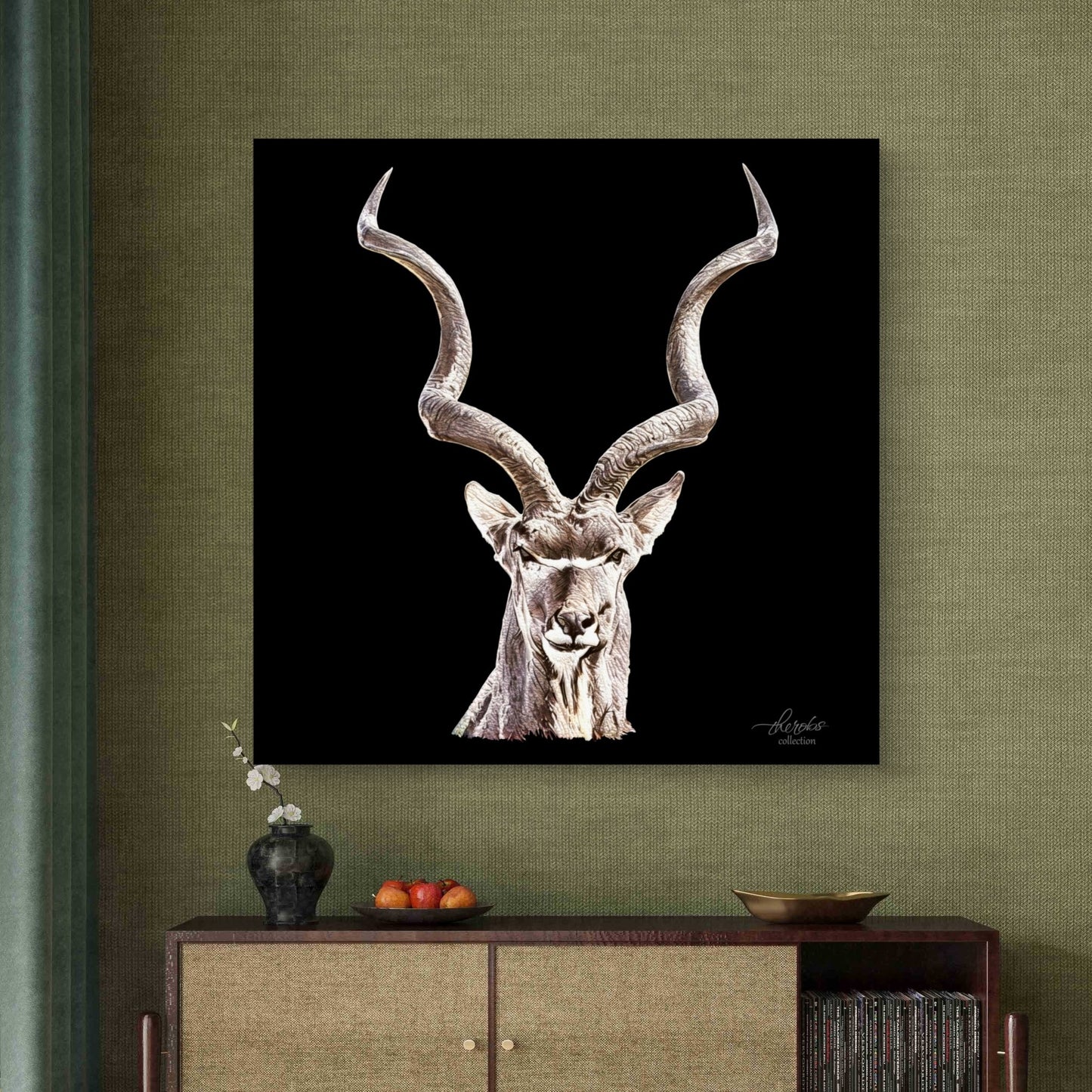 Kudu Fine Art Giclée Matte Black Poster - HD Printing