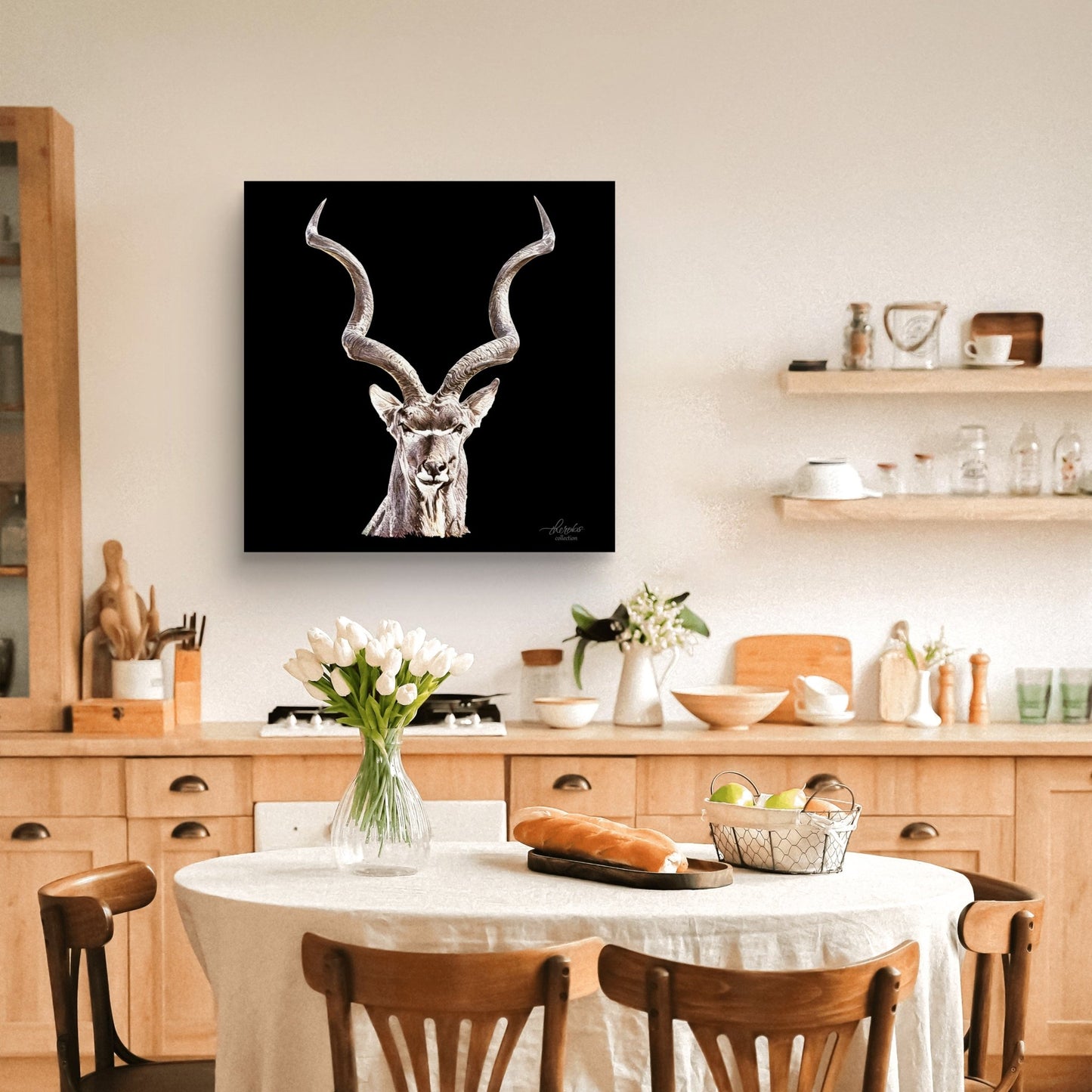 Kudu Fine Art Giclée Matte Black Poster - HD Printing