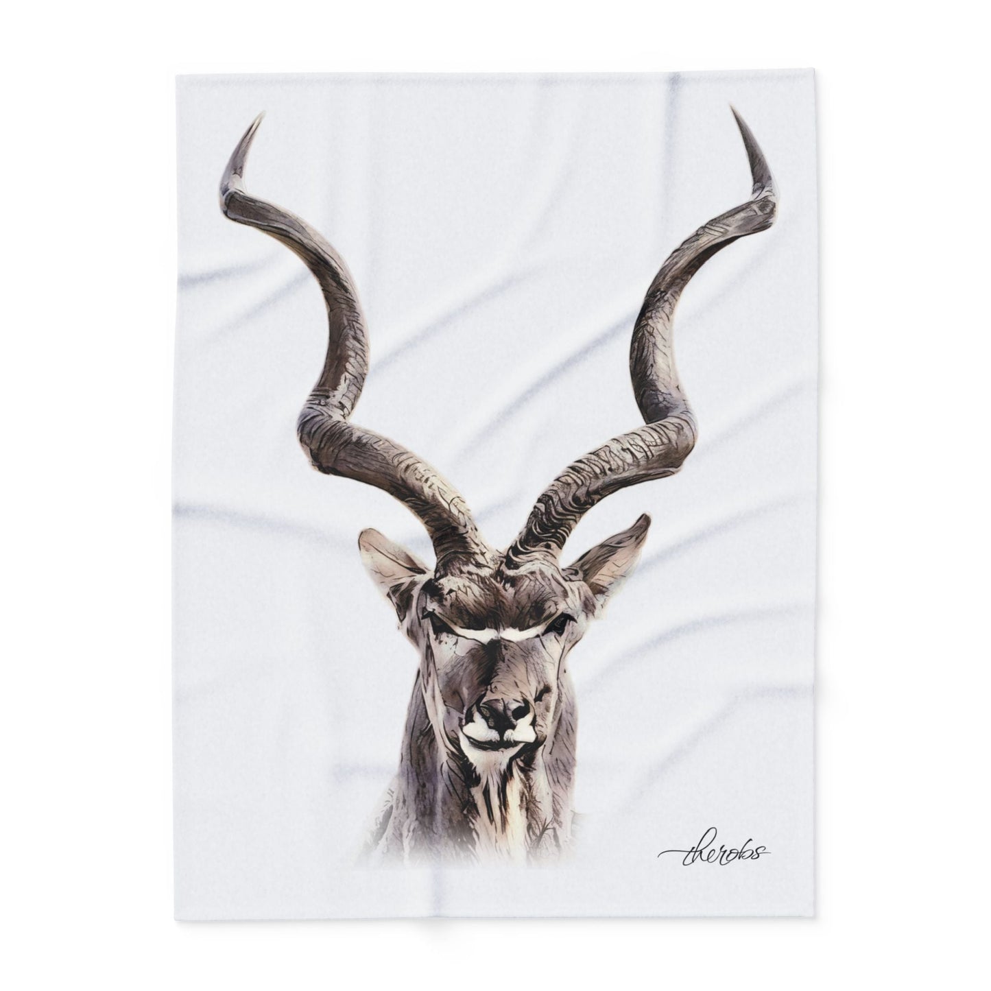 Kudu Fleece Blanket - HD Printing
