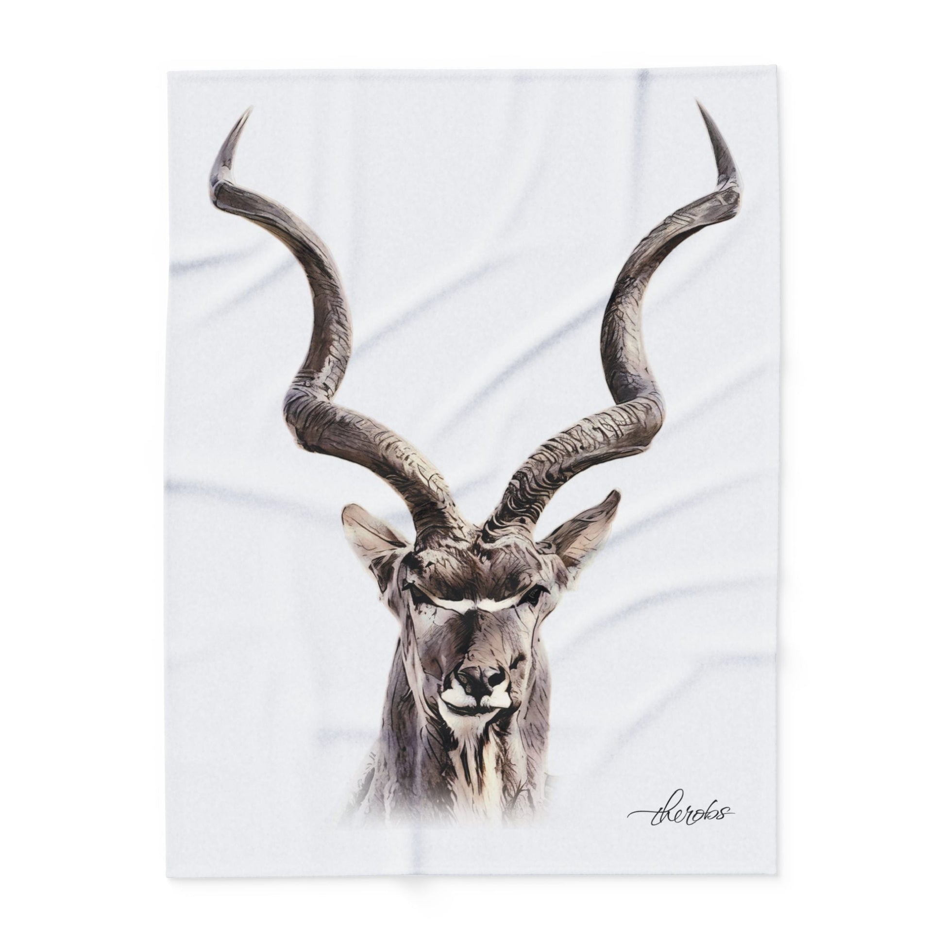 Kudu Fleece Blanket - HD Printing