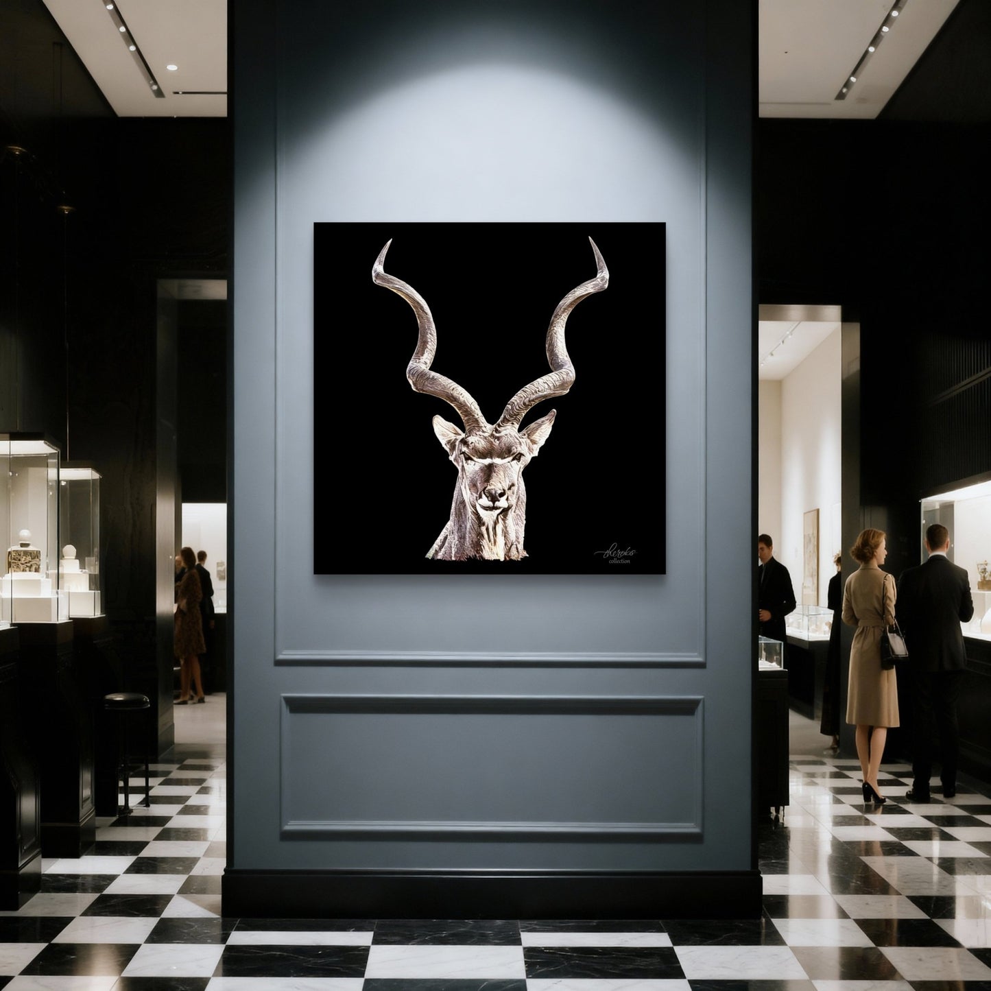 Kudu Indoor & Outdoor HD Black Silk Poster - HD Printing