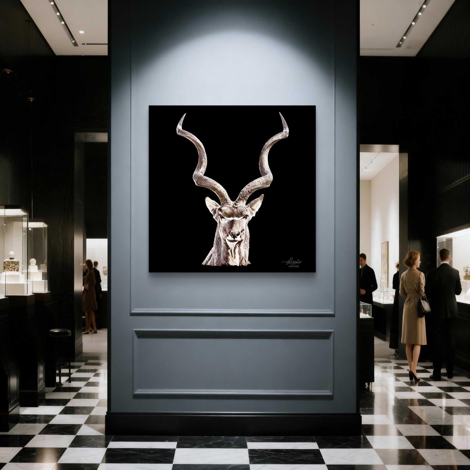 Kudu Indoor & Outdoor HD Black Silk Poster - HD Printing