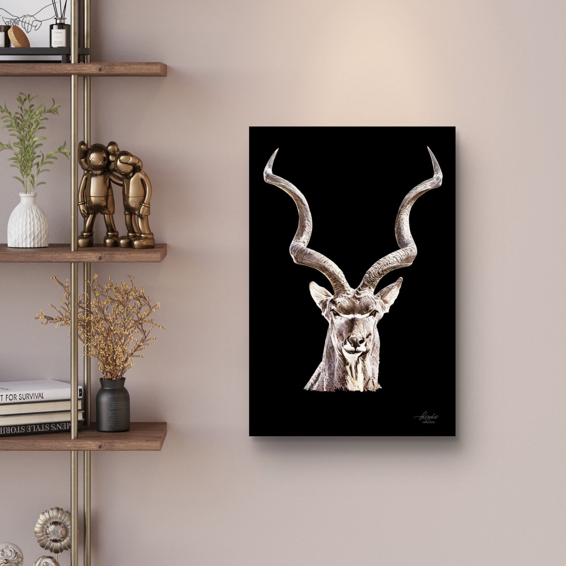 Kudu Indoor & Outdoor HD Black Silk Poster - HD Printing